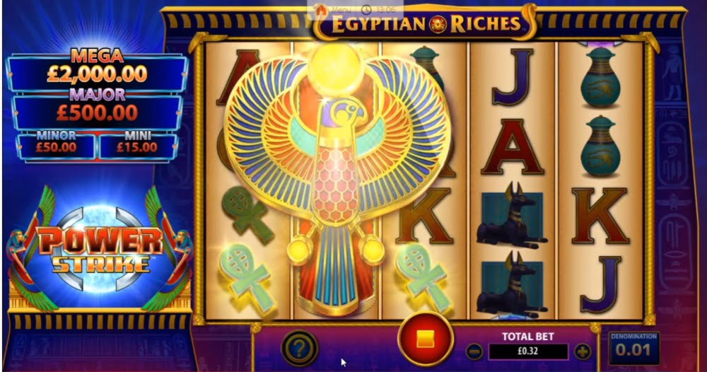 Power Strike Egyptian Riches site fiable